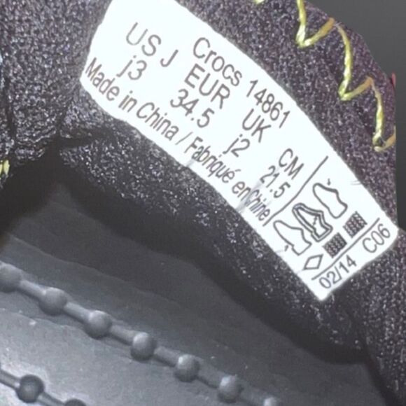 Big Kid Unisex Crocs Swifteater Slip On Shoes Size Junior 3 - Picture 4 of 6